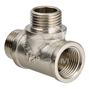 Тройник ВНН 1/2'х1/2'х1/2' переходной, никелированный - VALTEC