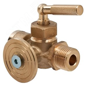 Кран для маном. трехход. с фланцем 1/2' - VALTEC