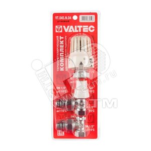 Комплект терморегулирующего оборудования для радиатора угловой 1/2' - VALTEC