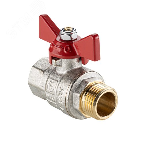Кран шаровой 1/2' ВН ручка бабочка BASE ГОСТ - VALTEC, артикул AAS218004