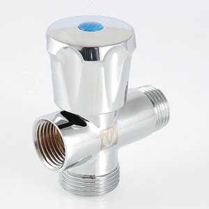 Вентиль-тройник 1/2'x3/4'x1/2' для подключения санитарных приборов - фото 3