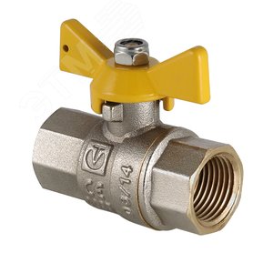 Кран шаровой газовый 1/2' ВР рукоятка бабочка VALGAS - VALTEC