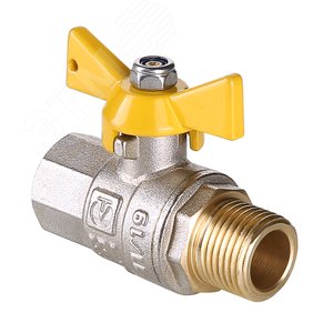 Кран шаровой газовый 1/2' ВН рукоятка бабочка VALGAS - VALTEC