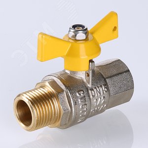 Кран шаровой газовый 1/2' ВН рукоятка бабочка VALGAS - фото 2