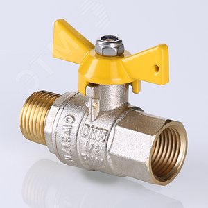 Кран шаровой газовый 1/2' ВН рукоятка бабочка VALGAS - фото 4