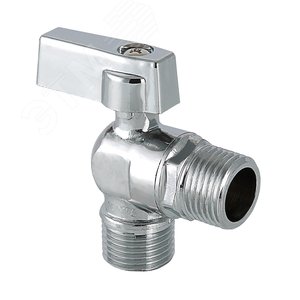 Кран шаровой угловой 1/2'x1/2' для подключения санитарных приборов - VALTEC