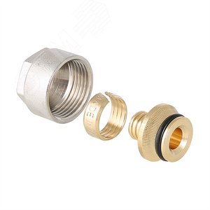 Соединитель обжимной 20 (2.8)x3/4' EK для пластиковой трубы - VALTEC