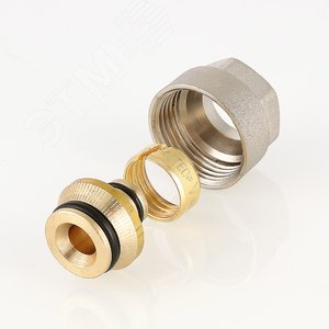 Соединитель обжимной 20 (2.0)x3/4' EK для металлопластиковой трубы - фото 3