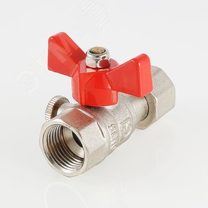 Кран шаровой 1/2' для подключения манометра - фото 3