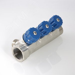 Коллектор 3/4'x3 выхода 1/2' НР с вентилями - фото 4