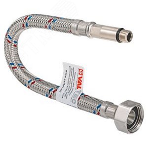 Подводка гибкая для смесителя М10x35 - 1/2' ВР длина 120 см - VALTEC
