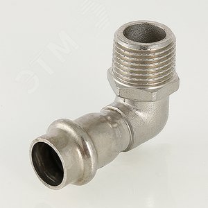 Угольник НР 18x1/2' 90 град., нержавеющая сталь 3