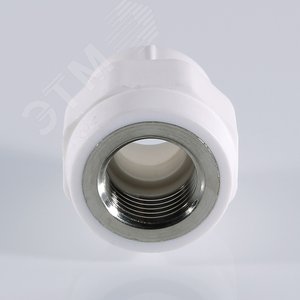 Муфта комбинированная 32x3/4' ВР полипропиленовая PPR белая 2