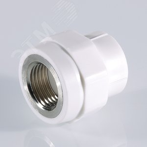 Муфта комбинированная 32x3/4' ВР полипропиленовая PPR белая 3