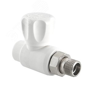 Кран для радиатора прямой 20x1/2' полипропиленовый PPR - VALTEC