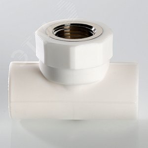 Тройник комбинированный 20x1/2' ВР полипропиленовый PPR белый 4