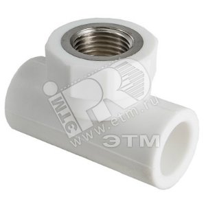 Тройник комбинированный 32x1/2' ВР полипропиленовый PPR белый - VALTEC