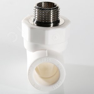 Тройник комбинированный 20x3/4' НР полипропиленовый PPR белый 2