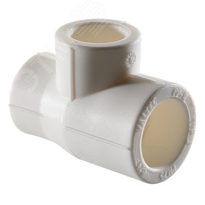 Тройник переходной 25x20x25 мм полипропиленовый PPR белый - VALTEC
