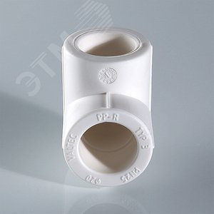 Угольник 90 мм 90 град., полипропиленовый PPR, белый 2