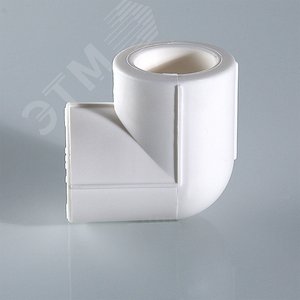 Угольник 90 мм 90 град., полипропиленовый PPR, белый 4