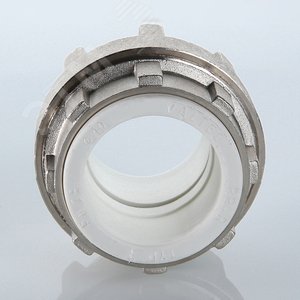 Соединение разборное 25 мм полипропиленовое PPR белое 2