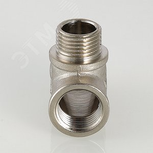 Тройник ВНН 1/2'х1/2'х1/2' переходной, никелированный - фото 2