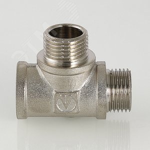 Тройник ВНН 1/2'х1/2'х1/2' переходной, никелированный - фото 4