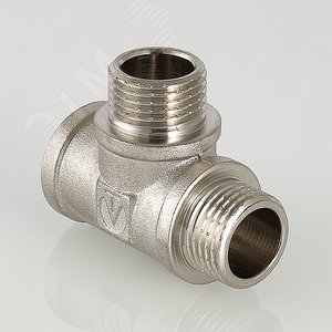 Тройник ВНН 1/2'х1/2'х1/2' переходной, никелированный - фото 5