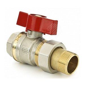 Кран шаровой со сгоном Ду 20 с рукояткой типа бабочка