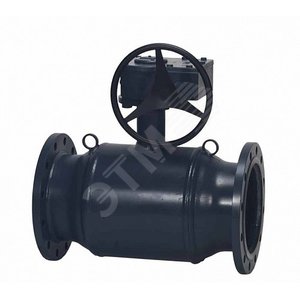 Кран шаровой сталь JIP Premium FF Ду150 Ру16 фл с редуктором - Danfoss