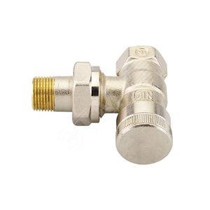 Клапан запорный ручной RLV-10 угловой (никелированный) - Danfoss