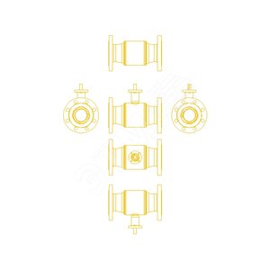 Кран шаровый JiP-FF Prtmium фланцевый DN100, PN 25 без привода - Danfoss