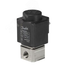 Клапан электромагнитный EV215B, ДУ 3 мм, нержавеющая сталь, G 1/4, PTFE, НЗ - Danfoss