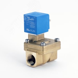 Клапан электромагнитный EV220W, Ду 10 мм, латунь, EPDM, G 3/8, НО, с катушкой 24B, 14 Вт DC - Danfoss