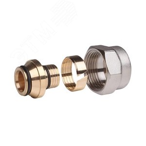 Фитинги компрессионные 20х2.5 G3/4 ВР для RA-K, RA-KE, RA15/6T, RA-C-15, VHS, RLV-K, RLV-KD, RLV-KS для металлопл. труб (Alupex) - Danfoss