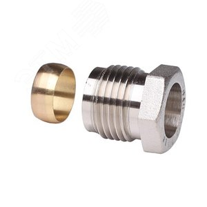 Фитинги компрессионные 15мм G1/2 A НР для RA-N-15, RA15/6T, RA15/6TB, RLV-15 для медных труб - Danfoss