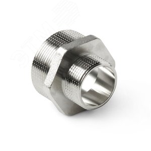 Ниппель латунный резьбовой переходной, Н 1 1/2 x 1 - PRO AQUA