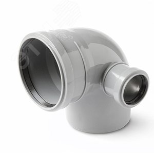 Отвод 110 87 град, с выходом 50 правый - PRO AQUA