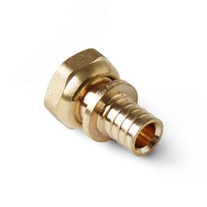 Переходник 32х1'ВР с накидной гайкой, аксиальный, латунь - PRO AQUA