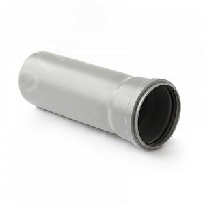 Труба канализационная 110x150 мм PP, однораструбная, серая - PRO AQUA