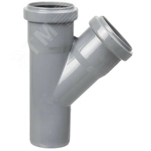 Тройник 50 45 град, канализационный - PRO AQUA