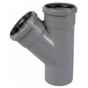 Тройник 75 45 град, канализационный - PRO AQUA