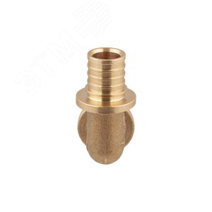 Угольник 16 90 град. аксиальный, латунный - фото 4