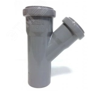 Тройник 50х40 45 град, канализационный - PRO AQUA