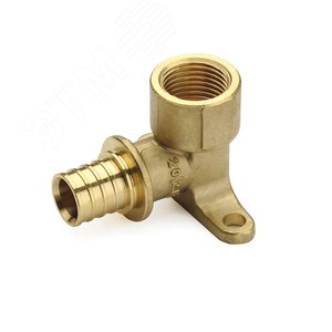 Угольник 20х1/2'ВР переходной с внутренней резьбой, водорозетка, аксиальный, латунь - PRO AQUA