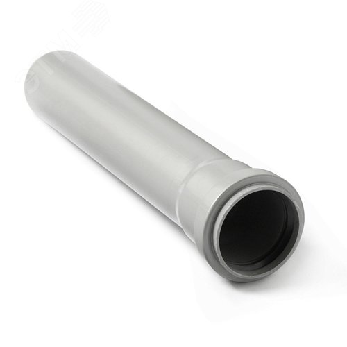 Труба канализационная 75x2000 мм PP, однораструбная, серая - PRO AQUA