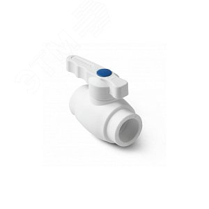 Кран шаровой 20 мм полнопроходной Prime Белый - PRO AQUA
