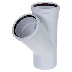 Тройник 110 45 град, канализационный - PRO AQUA
