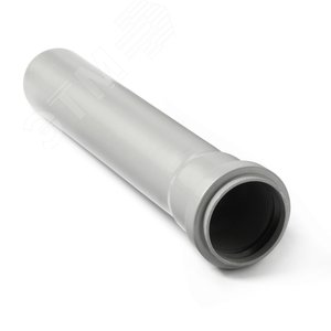 Труба канализационная 40x2000 мм PP, однораструбная, серая - PRO AQUA
